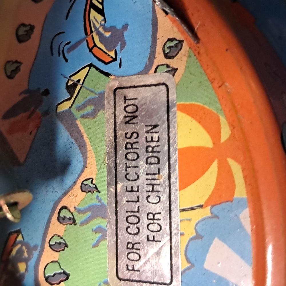 1950s Tin Litho Windup Merry Go Round - Picture 3 of 7